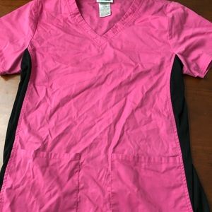 pink scrub top, barely used